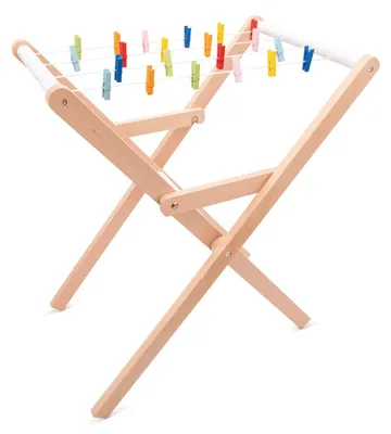 Produktbild von Holz-Wäscheständer für Kinder, Ideal für Rollenspiele