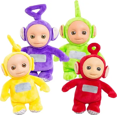 Zdjęcie produktu dla Zestaw Teletubbies z 4 pluszowymi postaciami z dźwiękiem, 25 cm