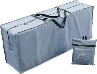 Produktbild von Chefarone Chefarone Kissenschutzhülle - Kissenhülle - Gartenmöbel - Wetterfest - UV-Schutz - Grau