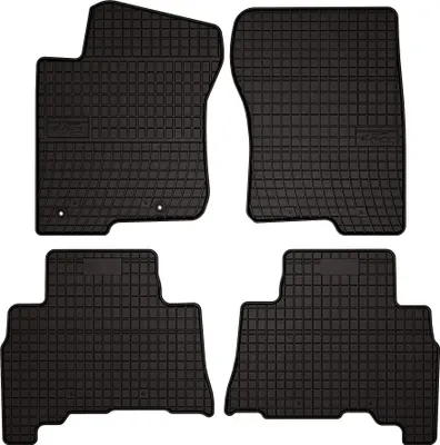Image de Tapis de sol voiture en caoutchouc pour Lexus LX III (2008-2021, SUV) Noir, lot de 4 pièces, fixations