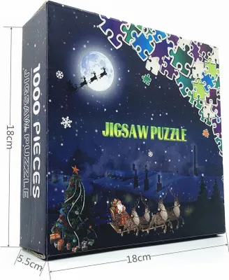 Produktbild von Weihnachtspuzzle 1000 Teile Erwachsene Puzzles 1000 Teile Großes Puzzlespiel Interessantes Spielzeug Personalisiertes Geschenk Erwachsene Puzzles