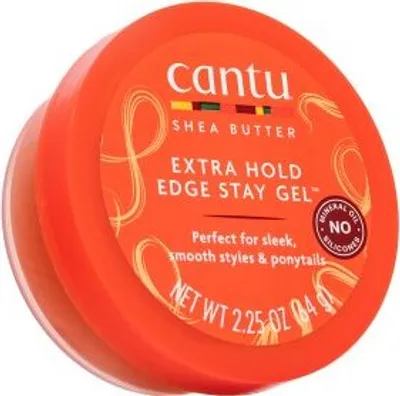 Produktbild von Cantu Shea Butter Firm Hold Edge Stay Gel Haargel für perfekte Flechtfrisuren 64 g