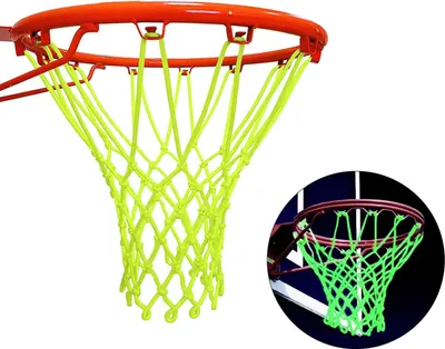 Produktbild von Leuchtendes Basketballnetz, glänzendes Basketballkorbnetz, Basketballnetz-Zubehör