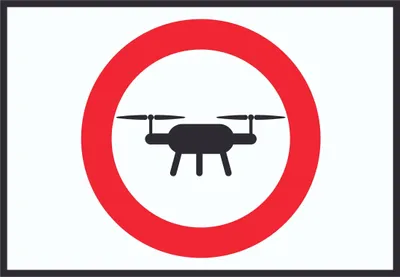 Produktbild von Drohnen Flugverbot Symbol Schild A2 Rückseite selbstklebend
