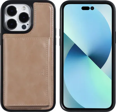 Produktbild von UNIQ Accessory iPhone 14 Pro Max Hardcase Backcover - Whiteh removable card holder - Rose Gold