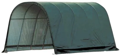 Produktbild von ShelterLogic Folien Weidezelt Zeltgarage Run-In-Shed Grün 610x400x300 cm