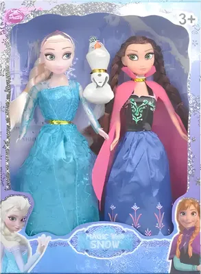 Zdjęcie produktu dla Lalki Elsa i Anna 28cm z filmu Kraina Lodu Frozen zestaw lalek z ruchomymi kończynami i ubraniami