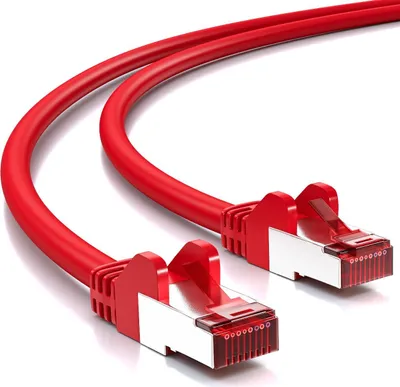 Produktbild von deleyCON MK1940, 3 m, Cat6, S/FTP (S-STP), RJ-45, RJ-45, Rot