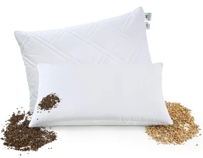 Produktbild von Kissen aus Buchweizen mit Nackenstütze und Dinkelfüllung