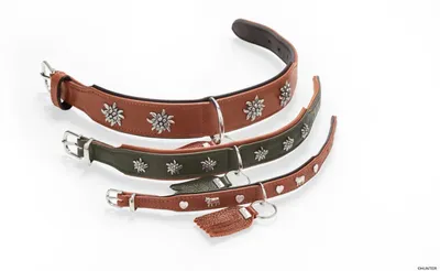 Produktbild von HUNTER Halsband München XS (32), cognac/schwarz