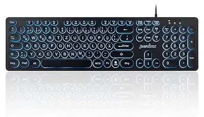 Zdjęcie produktu dla Klawiatura przewodowa USB duże litery podświetlenie rgb dla seniora