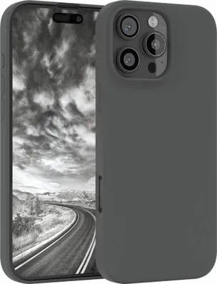 Produktbild von EAZY CASE Silikonhülle für Apple iPhone 16 Pro Max, Silikon Backcover Schutz in Grau