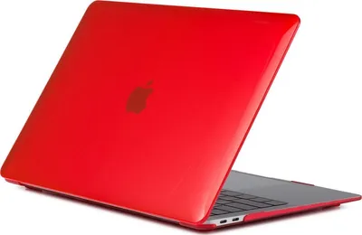 Produktbild von Mobigear Glossy MacBook Air 13 Zoll (2018-2020) Hardcase Hülle MacBook Case - Rot - Model A1932 / A2179 / A2337