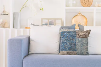 Produktbild von Kissen Symphony Pillow 160 Blau 45x45 cm – Kuschelweich & Formstabil