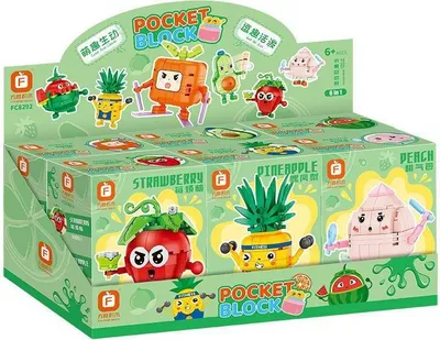 Produktbild von Forange FC8292  Obst Sammelpackung Klemmbausteine 670+pcs Spielzeug Bausatz-NEU
