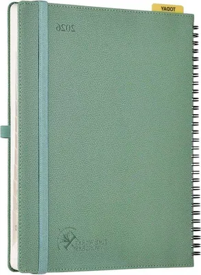 Productafbeelding van Planner 2027 - Agenda Kantoor - Afspraken Inplannen - Leren Kaft - 26 cm - Zwart