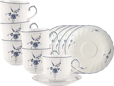 Produktbild von Villeroy & Boch Vieux Luxembourg Frühstückstasse mit Untertasse 240 ml 6er Set