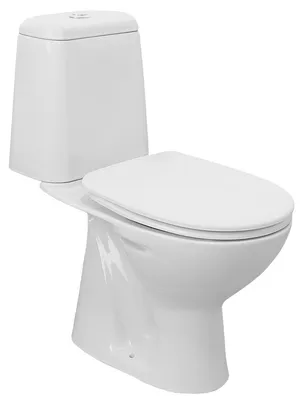 Produktbild von Aqualine RIGA Kombi-WC, Betätigungsplatte 3/6l, Abgang senkrecht, weiß