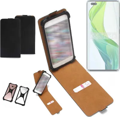 Produktbild von K-S-Trade Handyhülle Schutzhülle kompatibel mit BLU Bold N2 Hülle Case Cover Flip Style Bumper schwarz 1x
