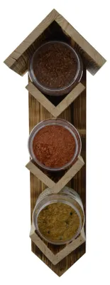 Produktbild von Tweetfeed Vogelfutterstation für 3 Erdnussbuttergläser – Holz, 14 x 12 x 44 cm – ohne Inhalt