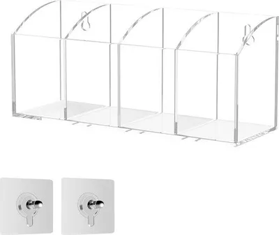 Produktbild von Famanu Acryl Halter 4 Fächer - Transparent