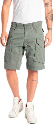 Image de Replay Shorts Bermuda cargo Joe en sergé avec bouton, fermeture éclair et poches fonctionnelles