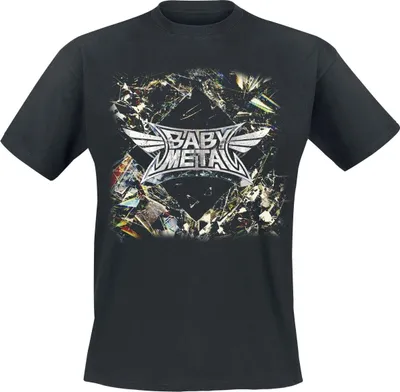 Produktbild von Babymetal T-Shirt Herren Album Cover schwarz Band-Merch, Bands 100% Baumwolle S