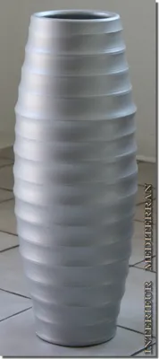 Produktbild von BODENVASE Keramik Silber ca. 50 CM "casulo"