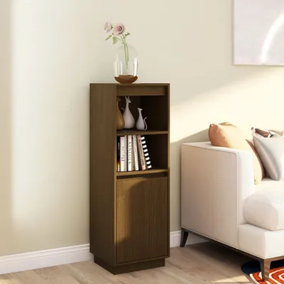 Produktbild von vidaXL Highboard Honigbraun 37x34x110 cm Massivholz Kiefer