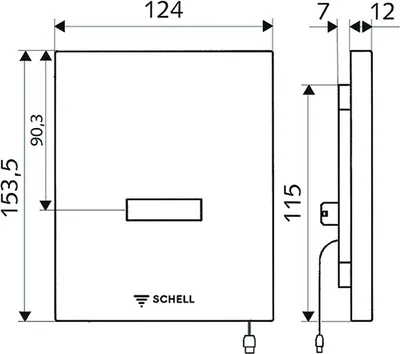 Produktbild von Schell 028080699 Urinalsteuerung EDITION E