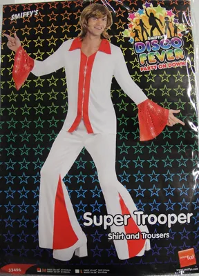 Obrázok produktu pre Kostým v štýle 70. rokov, disco, pánsky. Pánsky kostým "Super Trooper", tanečný. Veľkosť: M-L (48-54), veľkosť: L
