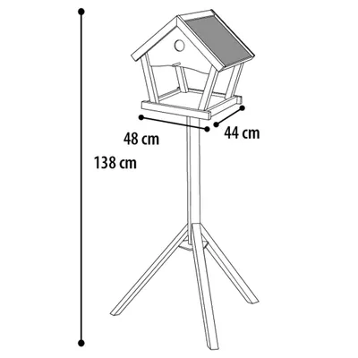 Image de Flamingo Futterhaus sur pied, modèle "Tjorn Cottage"