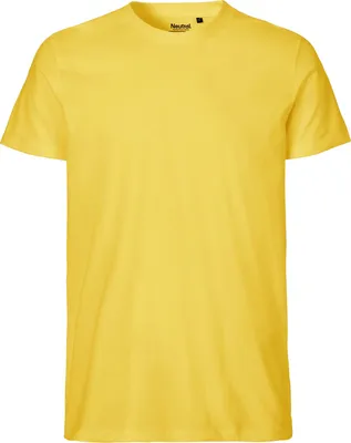 Immagine prodotto di Neutral O61001 | Maglietta uomo aderente + GOTS - Colore: Giallo - Taglia: XL