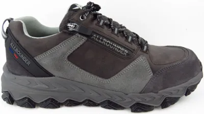 Image de Baskets pour hommes Allrounder de Mephisto, modèle COMET-TEX C.SUEDE 25/TUMB, de couleur grise, taille 8.5