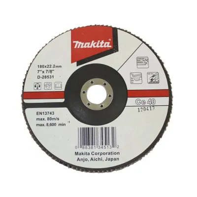 Zdjęcie produktu dla Tarcza listkowa D-28531 D.180mm ziarnistość CE40F płaska