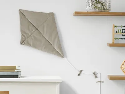 Produktbild von Textildekoration für die Wand DRACHE fürs Kinderzimmer Grau