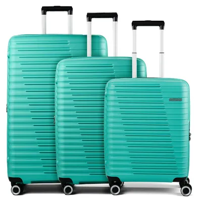 Image de Ensemble de valises American Tourister Roadrush, 3 pièces, avec 4 roulettes et soufflet extensible
