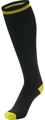 Produktbild von Hummel Elite Indoor Sock High, Black/Blazing Yellow, 31-34