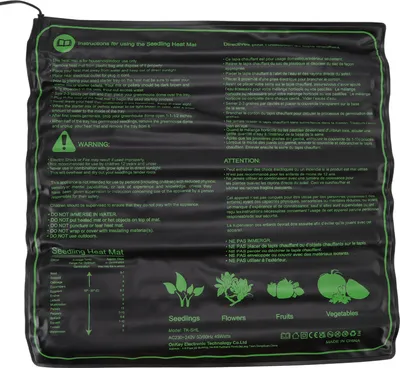 Zdjęcie produktu dla Mata grzewcza do sadzonek Wodoodporna Ciepła Bezpieczna Wydajna Podkładka grzewcza do nasion roślin do kiełkowania roślin w pomieszczeniach Wtyczka UE 220?240V