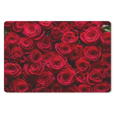Produktbild von MuchoWow® Mauspad Mousepad Rosen - Rosenblütenblätter - Rot 27x18 cm - Mousepads - Maus Mat - Pad - Mausunterlage - Büroartikel - Desk Matten