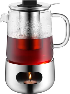 Produktbild von WMF SensiTea, 1300 ml, Transparent, Edelstahl, Glas, Edelstahl, 240 mm