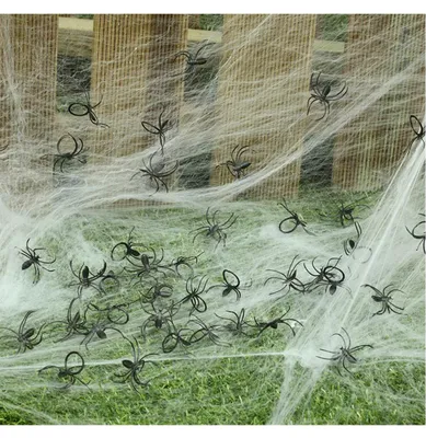 Produktbild von Schwarze Mini Spinnen im Beutel 50 St. für gruselige Halloween Dekorationen