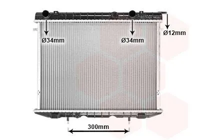 Produktbild von VAN WEZEL 37002175 Kühler Wasserkühler Motorkühler für OPEL Frontera A SUV (U92) Frontera A Sport SUV Cabrio (U92) Monterey A (M92)