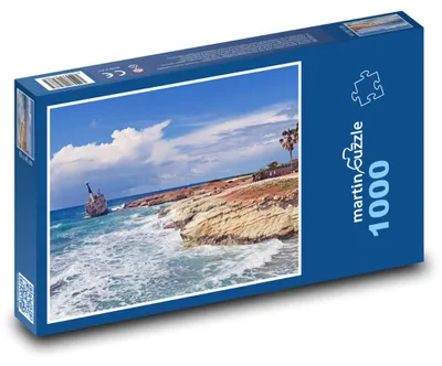 Obrázek produktu pro Puzzle 1000 Skalnaté pobřeží s vrakem - martinpuzzle