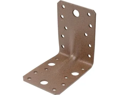 Produktbild von Alberts DURAVIS® Schwerl-Winkelverbinder mit Sicke, rostbraun 90 x 90 x 65 mm