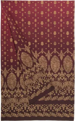 Granfoulard-Tuch 100% Baumwolle Bordeaux 350x270 cm