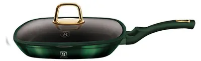Obrázok produktu pre Grilovacia panvica s titánovým povrchom a pokrievkou 28cm EMERALD COLLECTION 20126