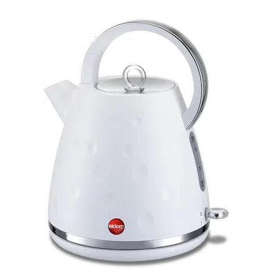 Produktbild von Elektrischer Wasserkocher, kabellos, Küchensiebfilter, 1,7 l, 2000 W, weiß