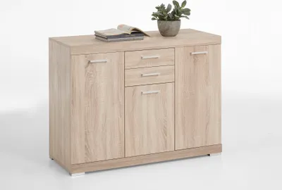 Obrázek produktu pro Kommode >Birkenhead IX< in Eiche - 120x90x50cm (BxHxT)