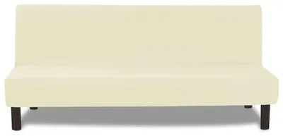 Bankhoes ohne Armlehnen, 3-Sitzer, elastisch, waschbar, beige